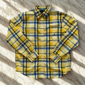 Lauren Ralph Lauren – Women’s L – 100% Cotton Plaid Button-Down Shirt